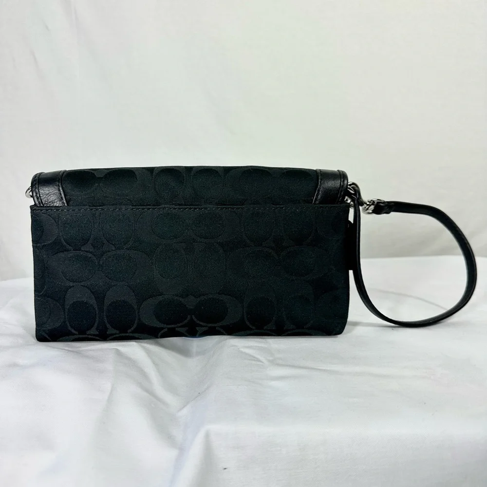 Black Coach Wristlet Purse - Picture 2 of 4